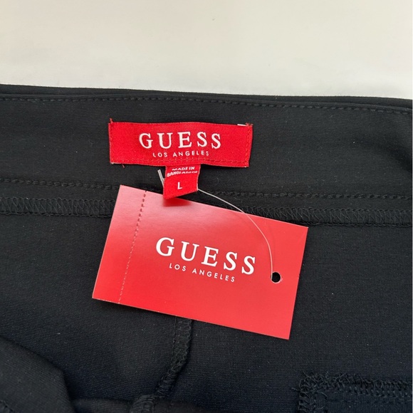 Guess / NWT/ SRIS Ponte Jet Black Flare Pants/ size L - Picture 5 of 10